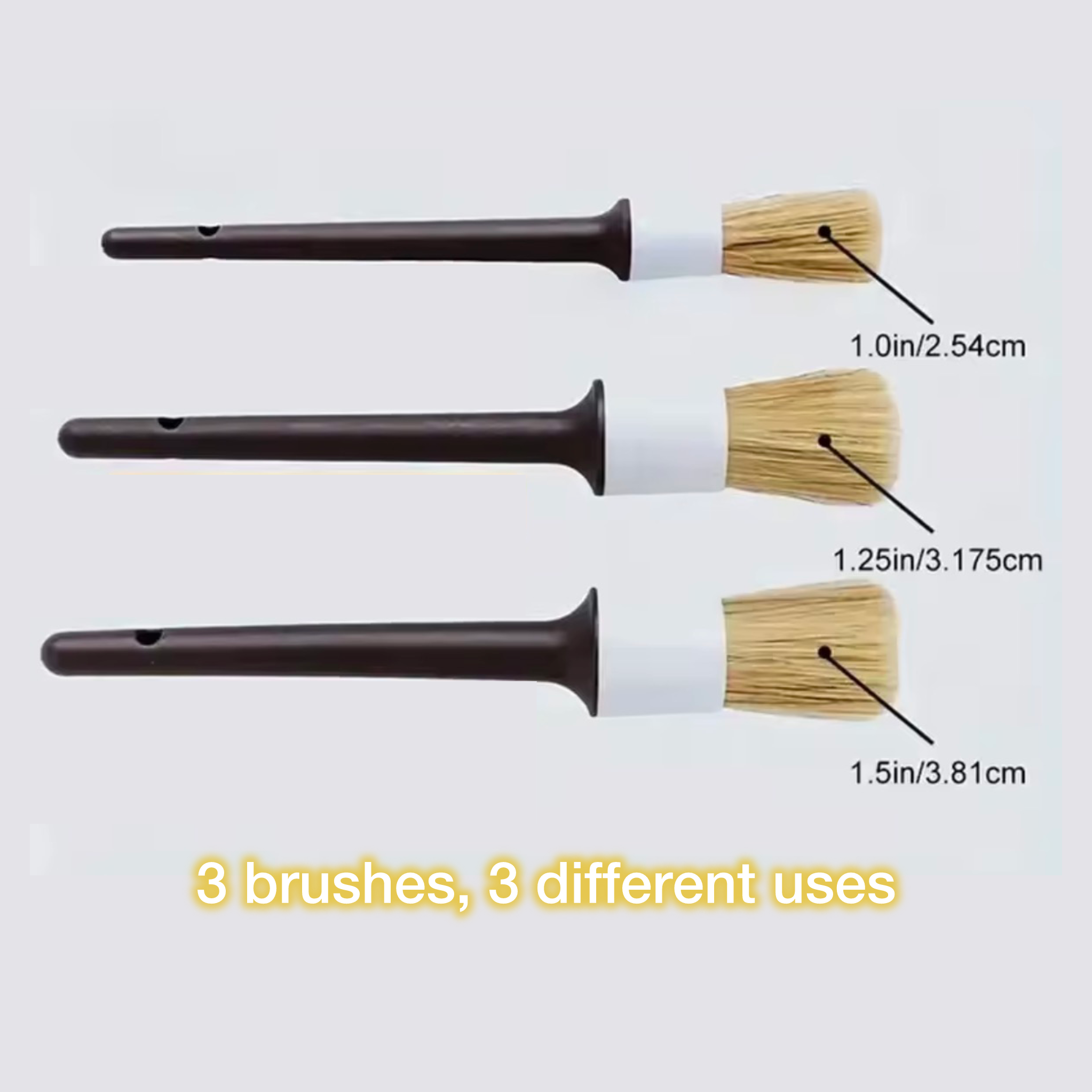 Interior brush set